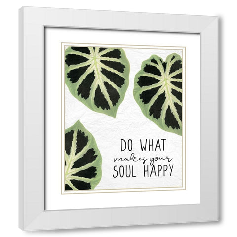 Your Soul White Modern Wood Framed Art Print with Double Matting by Allen, Kimberly