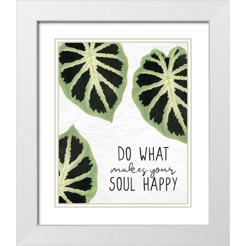 Your Soul White Modern Wood Framed Art Print with Double Matting by Allen, Kimberly