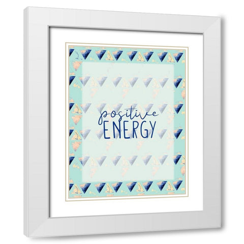 Positive White Modern Wood Framed Art Print with Double Matting by Allen, Kimberly