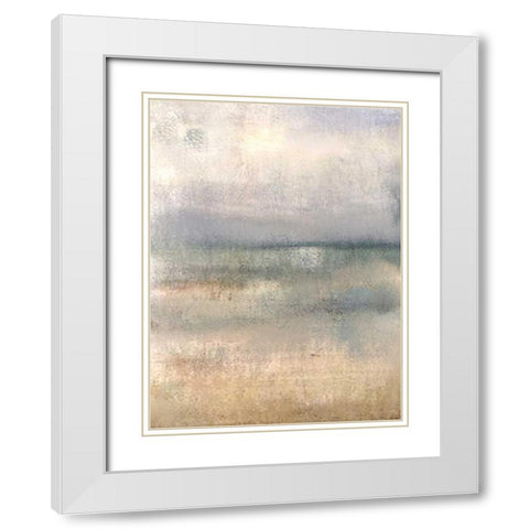 On the Horizon 1 White Modern Wood Framed Art Print with Double Matting by Allen, Kimberly