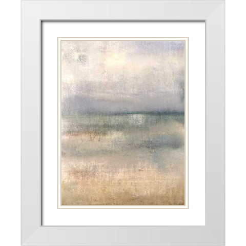 On the Horizon 1 White Modern Wood Framed Art Print with Double Matting by Allen, Kimberly