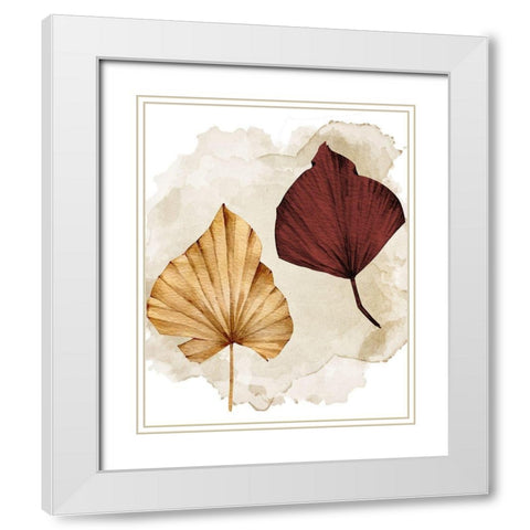 Fan 1 White Modern Wood Framed Art Print with Double Matting by Allen, Kimberly