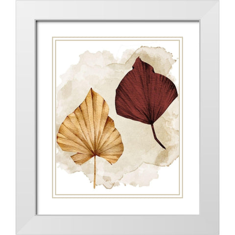 Fan 1 White Modern Wood Framed Art Print with Double Matting by Allen, Kimberly