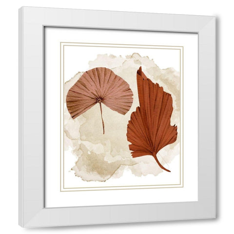 Fan 2 White Modern Wood Framed Art Print with Double Matting by Allen, Kimberly