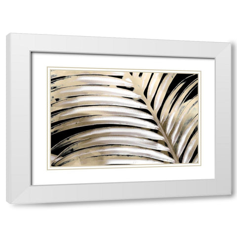 Palm Gild White Modern Wood Framed Art Print with Double Matting by Allen, Kimberly