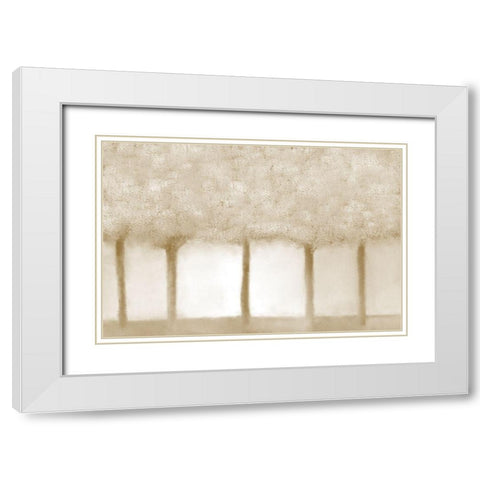 Golden Grove White Modern Wood Framed Art Print with Double Matting by Allen, Kimberly