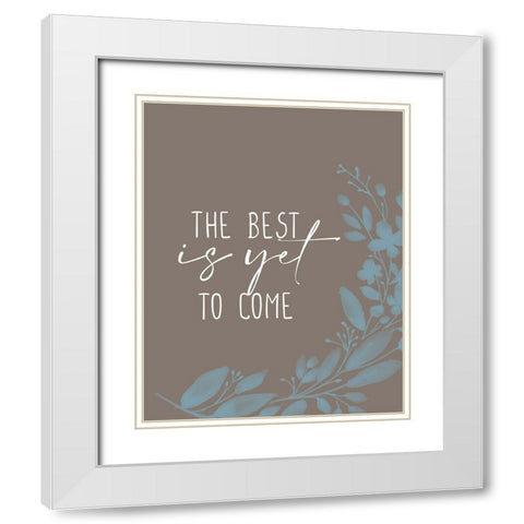 The Best Branch White Modern Wood Framed Art Print with Double Matting by Allen, Kimberly