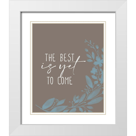 The Best Branch White Modern Wood Framed Art Print with Double Matting by Allen, Kimberly