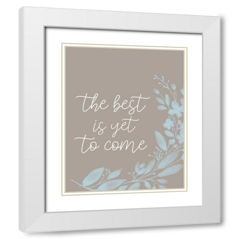 The Best Branch v2 White Modern Wood Framed Art Print with Double Matting by Allen, Kimberly