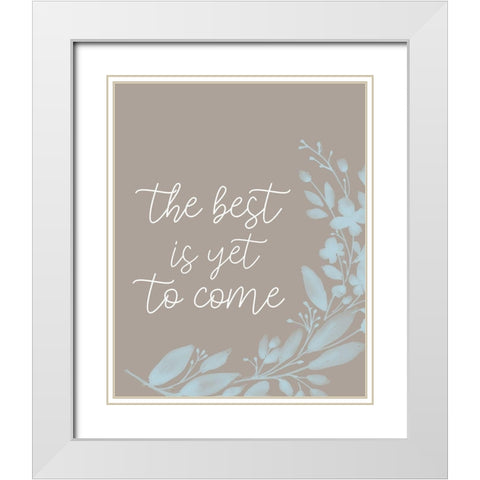 The Best Branch v2 White Modern Wood Framed Art Print with Double Matting by Allen, Kimberly