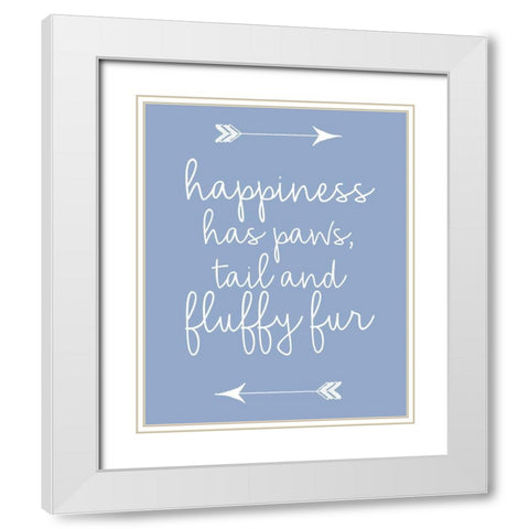 Fluffy Fur 2 White Modern Wood Framed Art Print with Double Matting by Allen, Kimberly