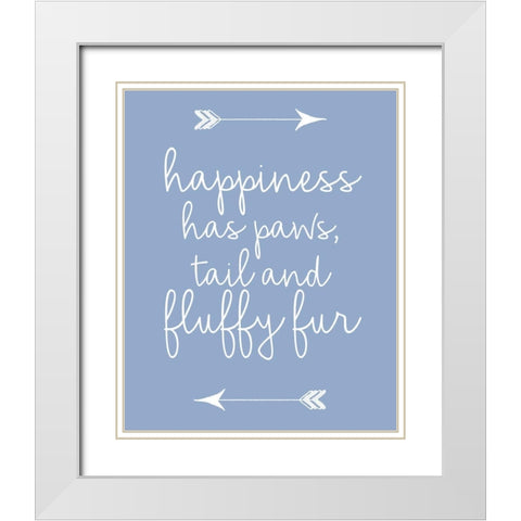 Fluffy Fur 2 White Modern Wood Framed Art Print with Double Matting by Allen, Kimberly
