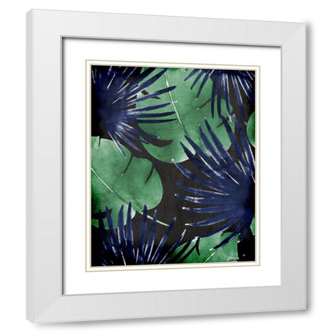 Jungle 1 White Modern Wood Framed Art Print with Double Matting by Allen, Kimberly