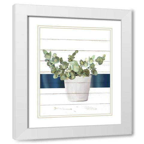 Pots 1 White Modern Wood Framed Art Print with Double Matting by Allen, Kimberly