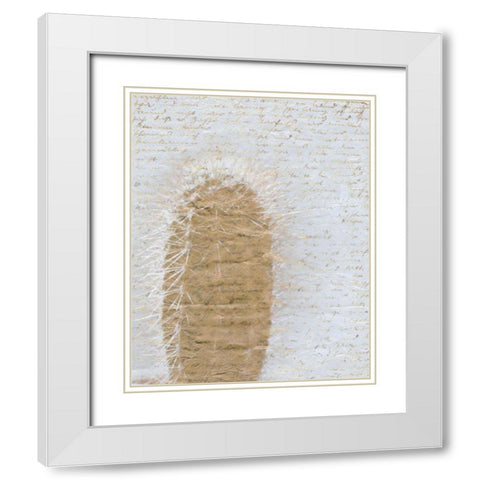 Desert Cacti 1 White Modern Wood Framed Art Print with Double Matting by Allen, Kimberly
