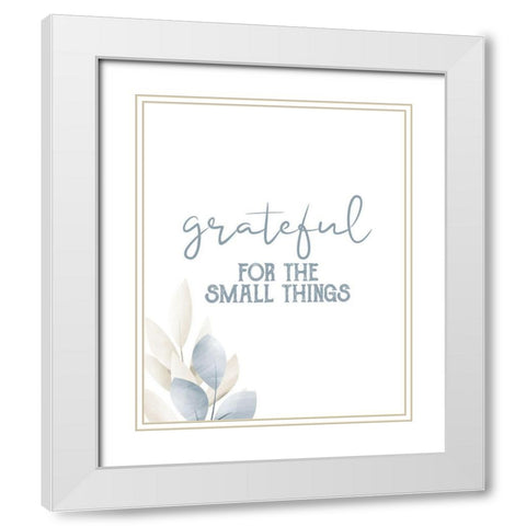 Grateful 10 White Modern Wood Framed Art Print with Double Matting by Allen, Kimberly