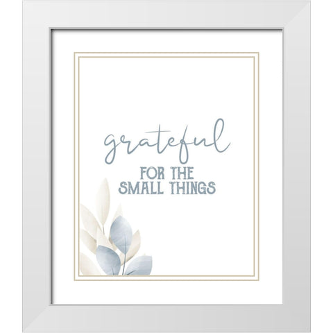 Grateful 10 White Modern Wood Framed Art Print with Double Matting by Allen, Kimberly