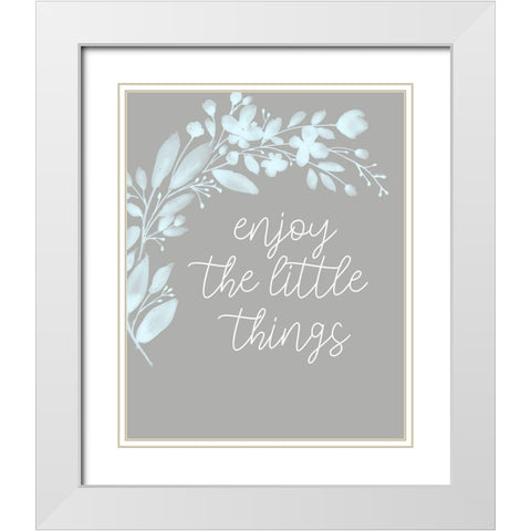 Simply Enjoy 2 White Modern Wood Framed Art Print with Double Matting by Allen, Kimberly
