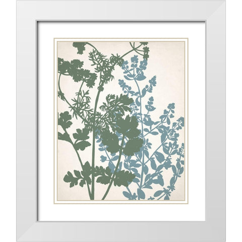Grow 1 White Modern Wood Framed Art Print with Double Matting by Allen, Kimberly