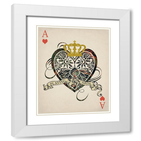 Ace 1 White Modern Wood Framed Art Print with Double Matting by Allen, Kimberly