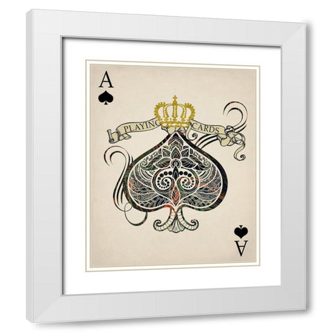 Ace 2 White Modern Wood Framed Art Print with Double Matting by Allen, Kimberly