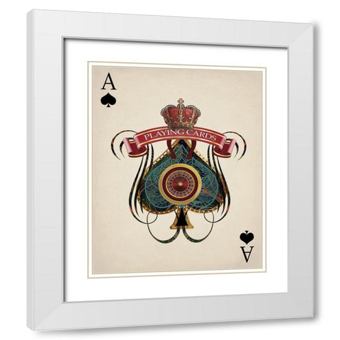 Playing Cards 2 White Modern Wood Framed Art Print with Double Matting by Allen, Kimberly