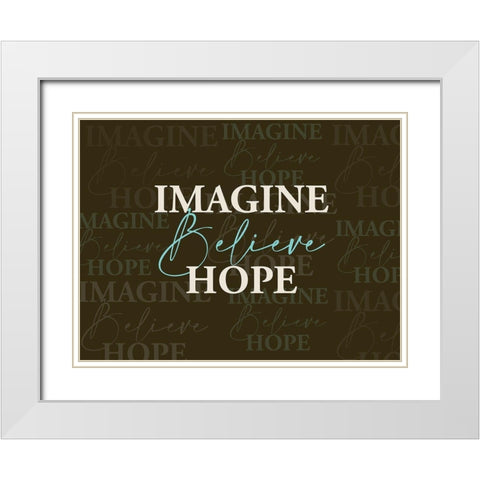 Imagine White Modern Wood Framed Art Print with Double Matting by Allen, Kimberly