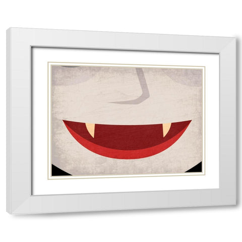 Dracula White Modern Wood Framed Art Print with Double Matting by Allen, Kimberly