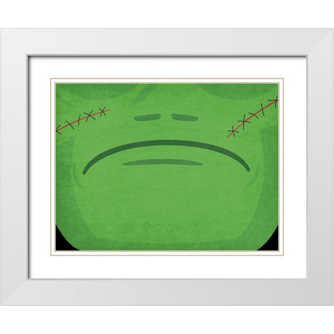 Frankenstein White Modern Wood Framed Art Print with Double Matting by Allen, Kimberly