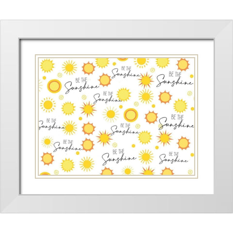 Sunshine White Modern Wood Framed Art Print with Double Matting by Allen, Kimberly