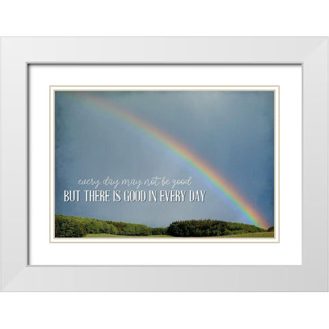 There is Good White Modern Wood Framed Art Print with Double Matting by Allen, Kimberly