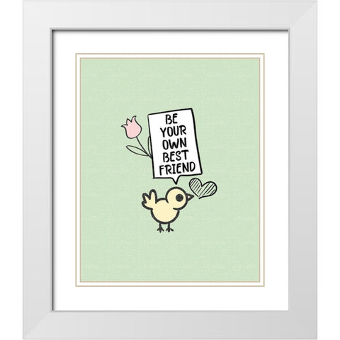 Mindfulness 6 White Modern Wood Framed Art Print with Double Matting by Allen, Kimberly