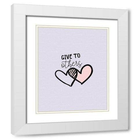 Mindfulness 7 White Modern Wood Framed Art Print with Double Matting by Allen, Kimberly