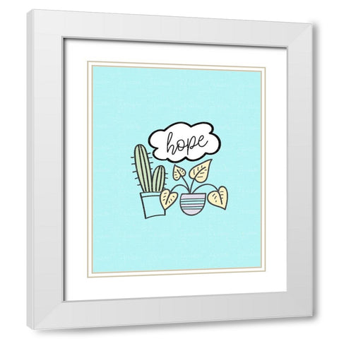 Mindfulness 8 White Modern Wood Framed Art Print with Double Matting by Allen, Kimberly