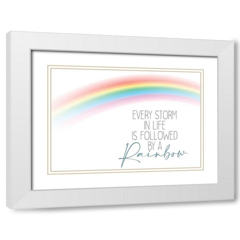 Every Storm White Modern Wood Framed Art Print with Double Matting by Allen, Kimberly