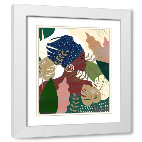 Beauty 2 White Modern Wood Framed Art Print with Double Matting by Allen, Kimberly