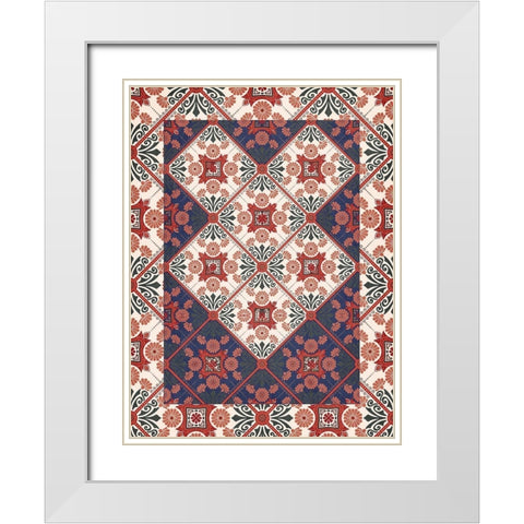 Moroccan 1 White Modern Wood Framed Art Print with Double Matting by Allen, Kimberly