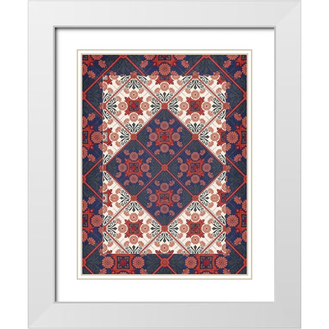 Moroccan 2 White Modern Wood Framed Art Print with Double Matting by Allen, Kimberly