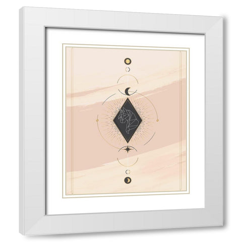 Tarot 1 White Modern Wood Framed Art Print with Double Matting by Allen, Kimberly