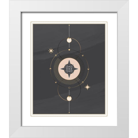 Tarot 2 White Modern Wood Framed Art Print with Double Matting by Allen, Kimberly