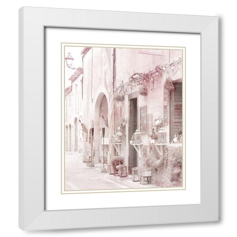 Street View 2 White Modern Wood Framed Art Print with Double Matting by Allen, Kimberly