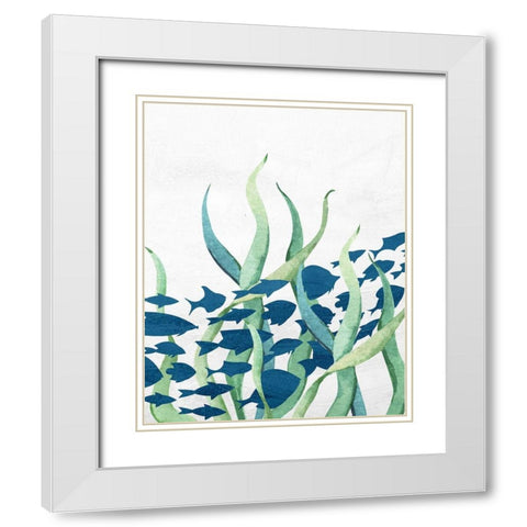 Bayside 7 White Modern Wood Framed Art Print with Double Matting by Allen, Kimberly