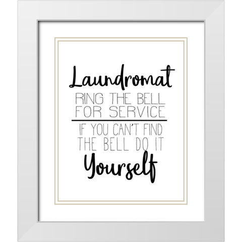 The Laundry 6 White Modern Wood Framed Art Print with Double Matting by Allen, Kimberly