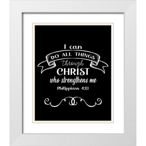 I Can White Modern Wood Framed Art Print with Double Matting by Allen, Kimberly