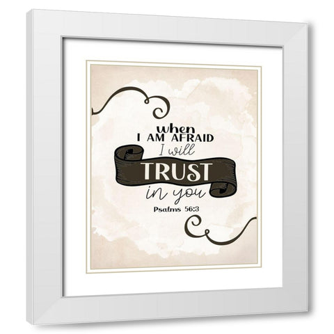 When I Am White Modern Wood Framed Art Print with Double Matting by Allen, Kimberly