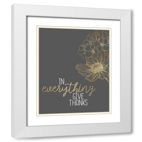 In Everything White Modern Wood Framed Art Print with Double Matting by Allen, Kimberly