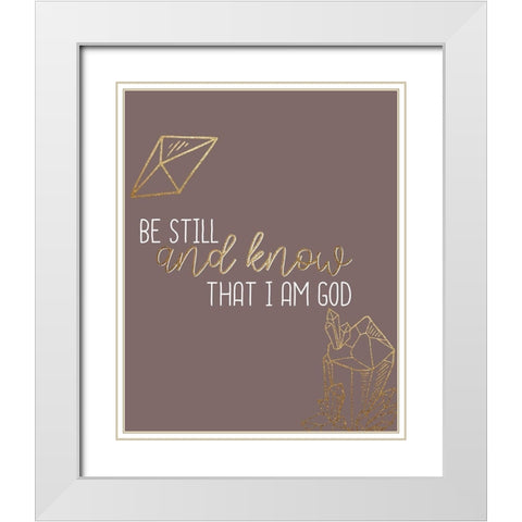Still V2 White Modern Wood Framed Art Print with Double Matting by Allen, Kimberly