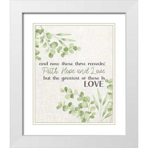 The Greatest White Modern Wood Framed Art Print with Double Matting by Allen, Kimberly