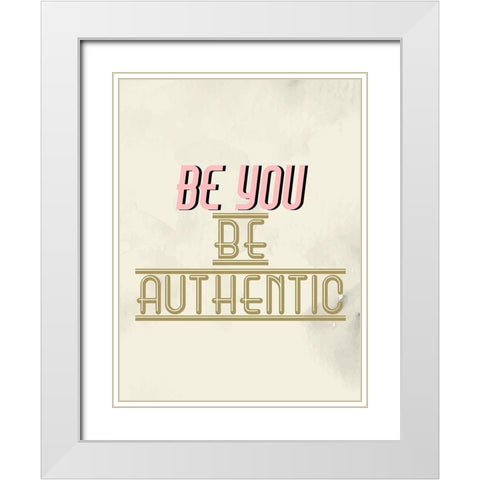 Bold 2 White Modern Wood Framed Art Print with Double Matting by Allen, Kimberly