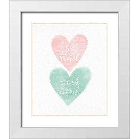 Be Strong 2 White Modern Wood Framed Art Print with Double Matting by Allen, Kimberly